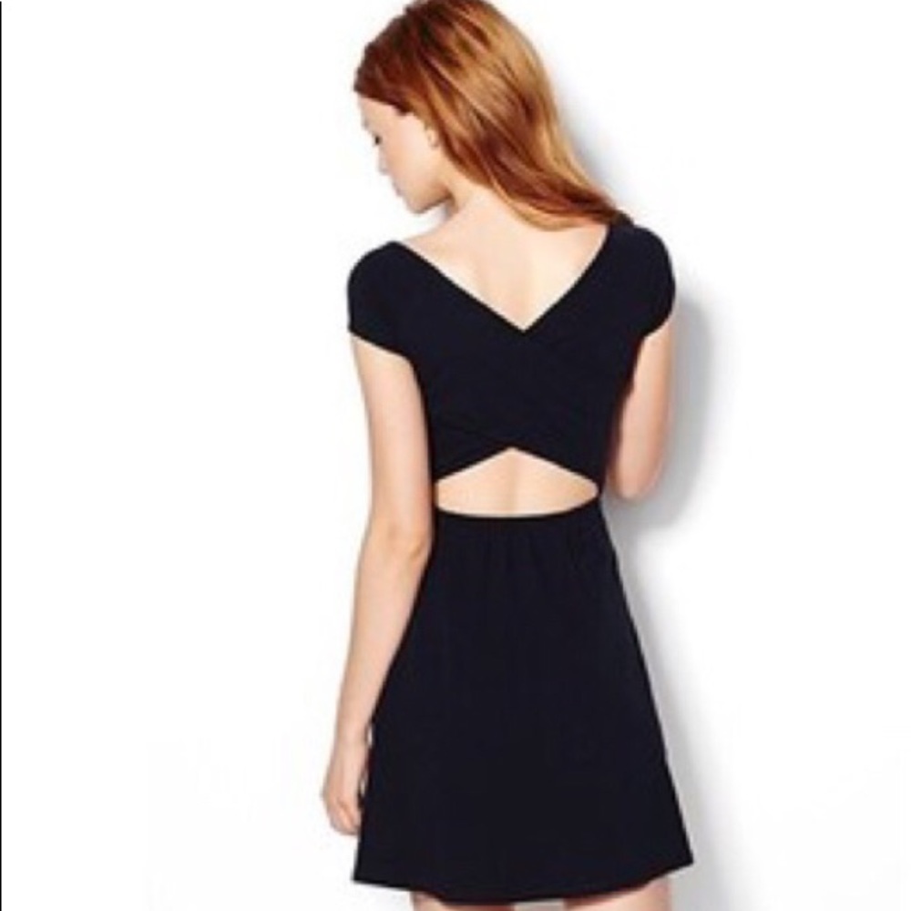 Garage back cutout dress